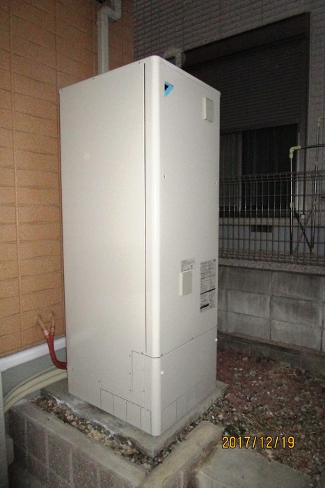 豊田市　給湯器取替工事　～電気温水器からエコキュートへ～