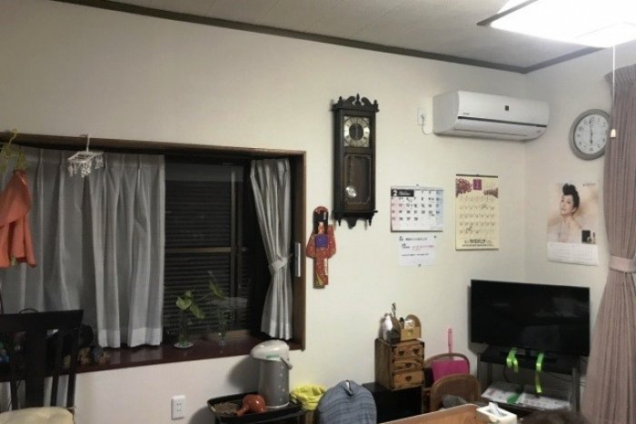 布クロス張替工事　お部屋が明るくなりました＊*