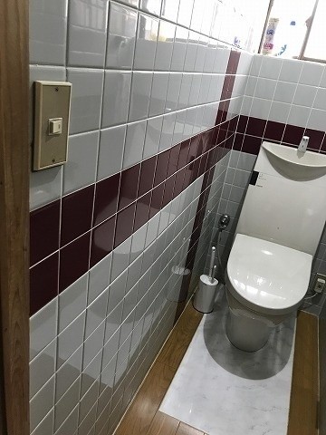 トイレに手摺が無くトイレから立ち上がる際と
伝い歩きできるようにしたいので手摺がほしい。