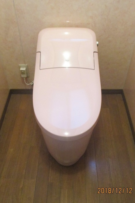 豊田市　Ｔ様邸　トイレリフォーム　一体型のトイレで見た目もスッキリ(^^)/