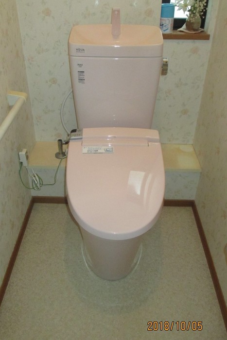 豊田市　Ａ様邸　トイレリフォーム　壁付けリモコンのトイレに変えました！