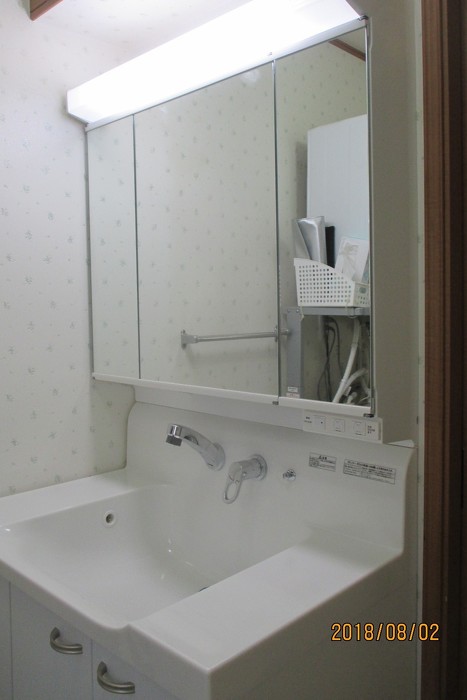 豊田市A様邸　洗面リフォーム　洗面台のサイズを変えて広く使いやすくなりました！