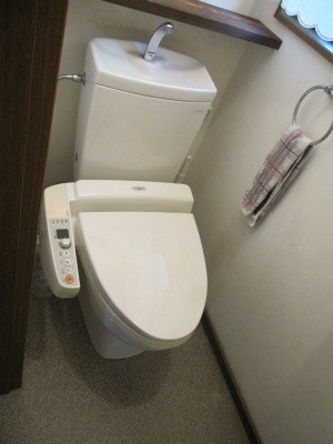 一体型のトイレにしてウォシュレットの操作部分もリモコンにしてスッキリさせたいな。