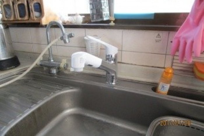豊田市　キッチン水栓取替工事　～キッチン水栓＋止水栓の取替～