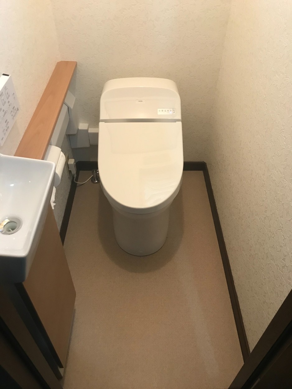 手洗いが手前になってとても嬉しいです！トイレもスッキリとして圧迫感が無いので嬉しいです♪