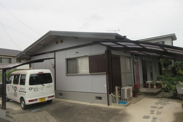 豊田市神池町/外壁塗装工事/外構塗装/基礎塗装/ナショナル住宅