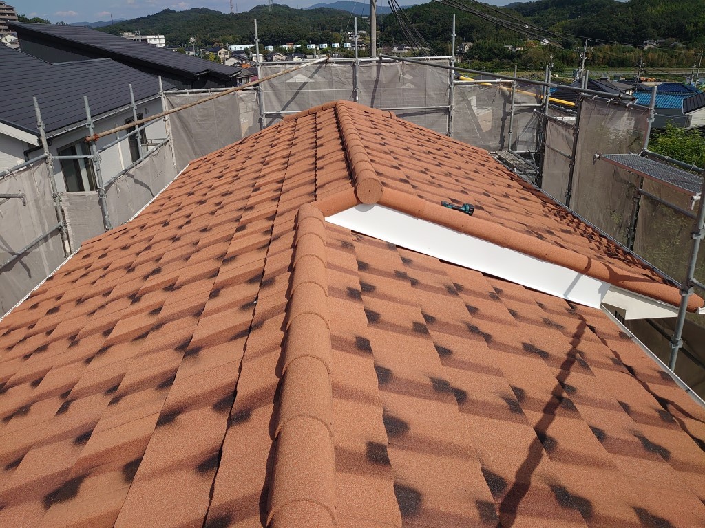 石付き金属屋根で軽量化！耐久性もアップ！