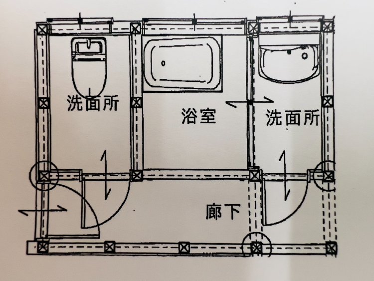 施工前の間取りです。