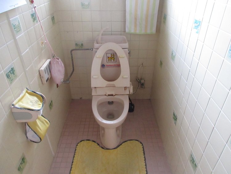 空間の広いトイレ