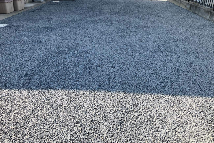 駐車場工事　防草シート/伐根/伐採