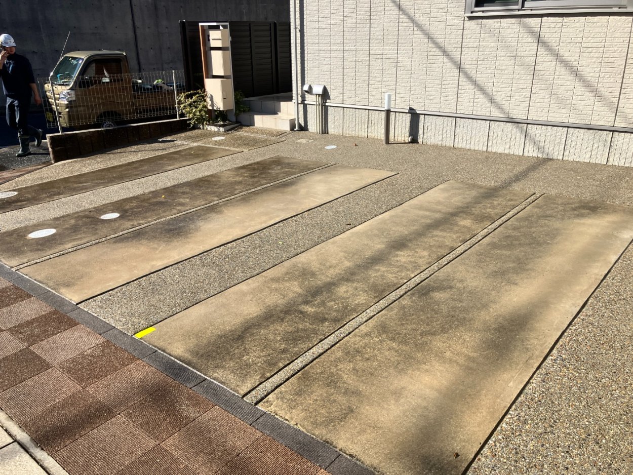 既存のコンクリートと違和感なく調和しました。