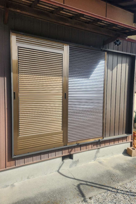 採風式雨戸への取り換え