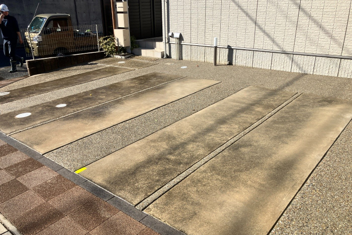 砂利の駐車場をどうにかしたい！