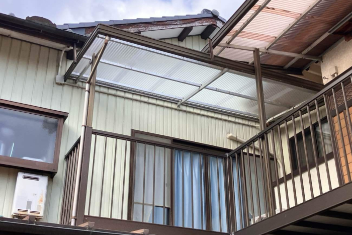 2F波板の取り換え