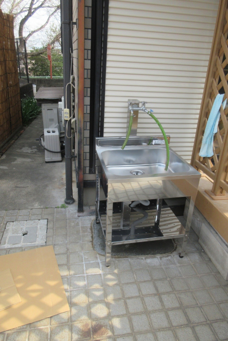 水栓柱を新しく