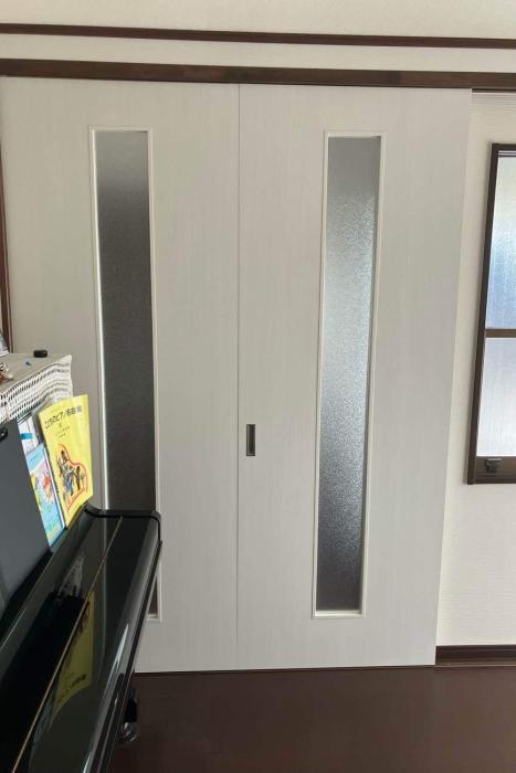 間仕切り建具で子供部屋を仕切りました