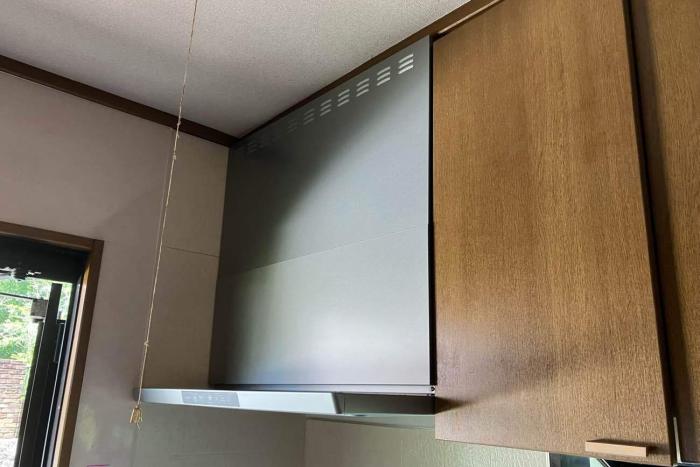 レンジフードを新しく