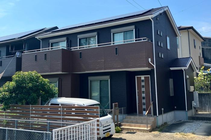 ガラっとカラーチェンジ！！人気のブラウン色で外壁塗装！