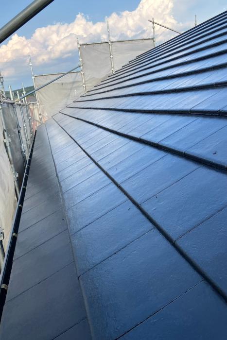 モニエル瓦の屋根の塗装