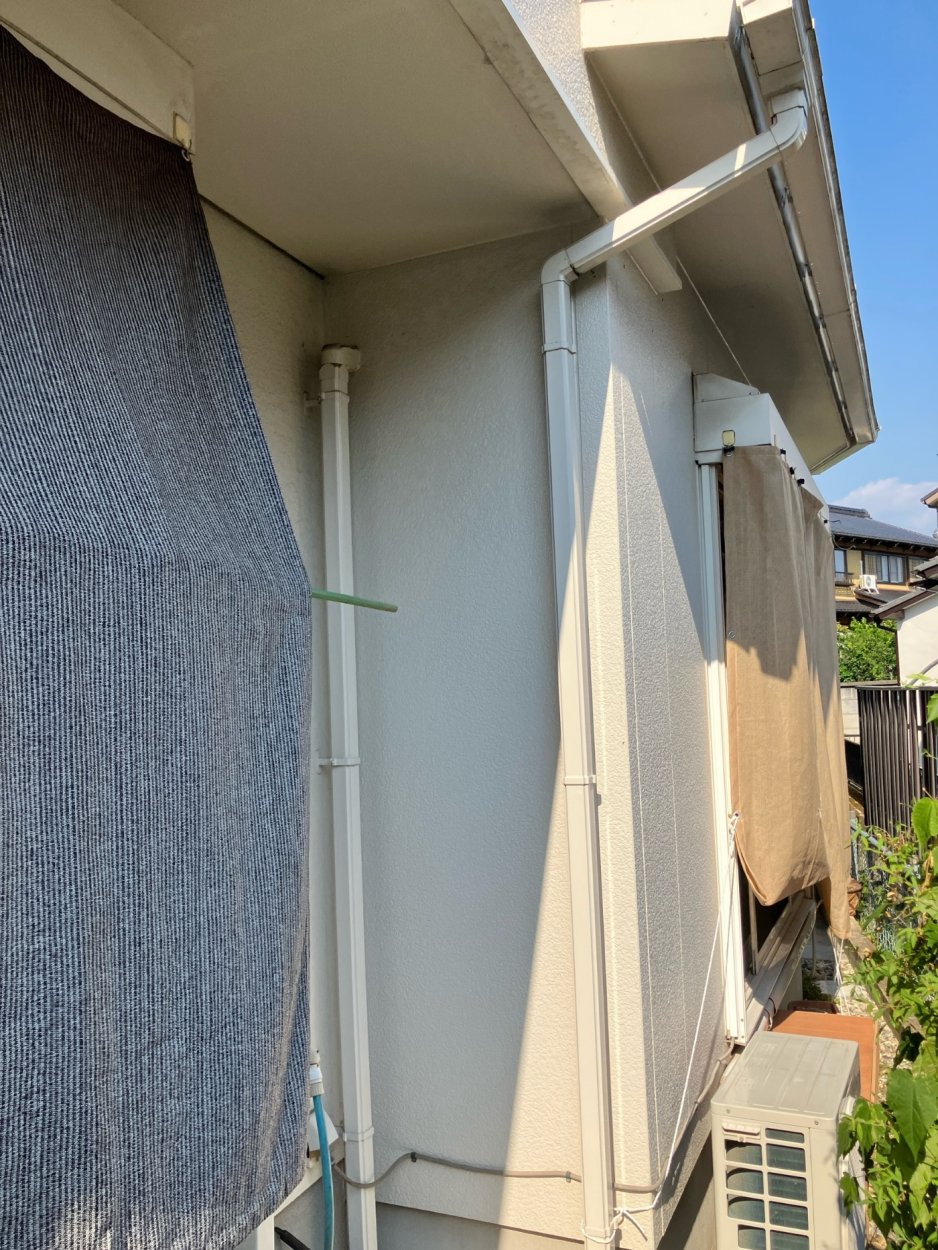 土砂降りになったら雨漏りしました。