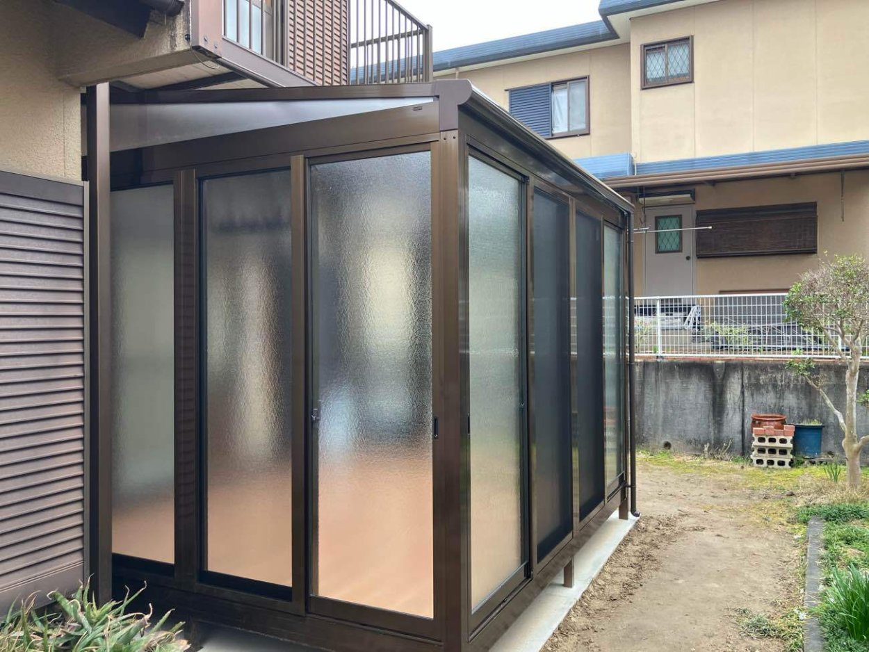 サンルーム・・・つけて良かったです！もっと早く付ければ良かったです。