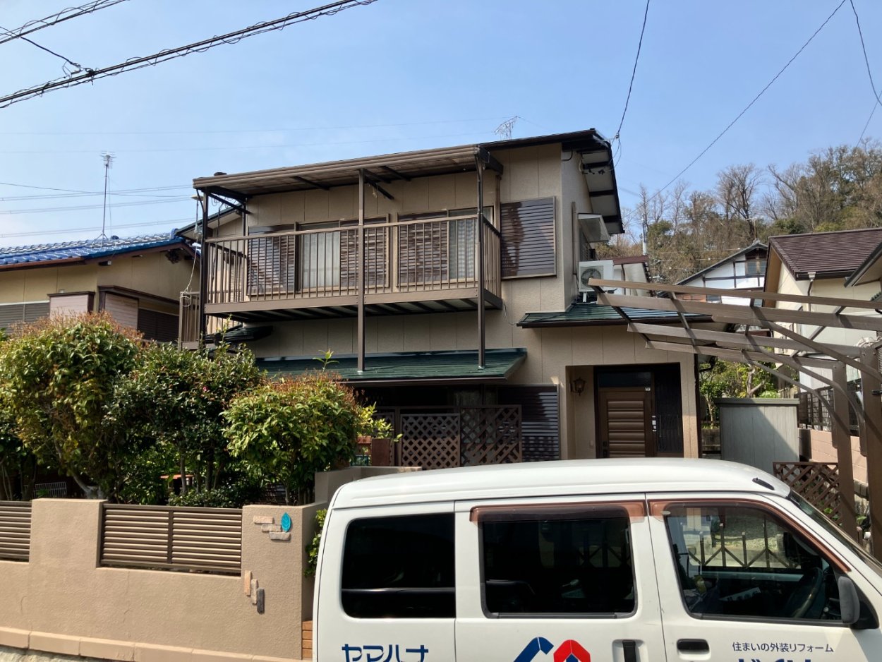豊田市で外壁塗装工事!仕上げにクリア塗装で耐久性プラス10年!