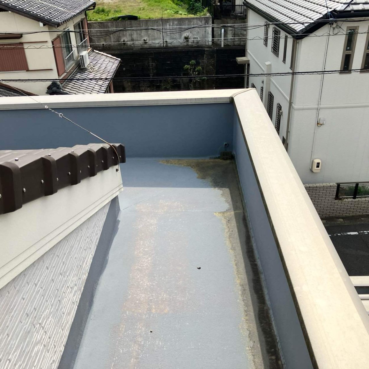 突然雨漏りしてびっくりしました。