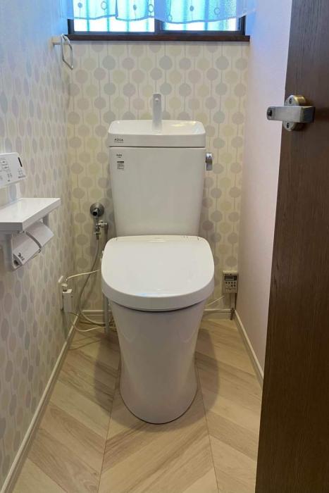 新しいトイレに